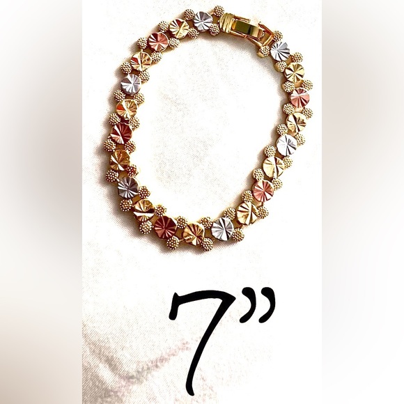 Tri-Tone Mickey Mouse Yellow Gold, White Gold, and Rose Gold Bracelet 🤩 - Picture 3 of 10